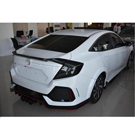 Oled Garaj Honda Civic FC5 İçin Uyumlu  Animasyonlu Led Stop Ve Spoiler Takımı Smoke