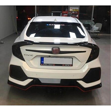 Oled Garaj Honda Civic FC5 İçin Uyumlu Işıksız Hibrid Anatomik Spoiler Siyah