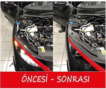 Oled Garaj Honda Civic FC5 İçin Uyumlu Çamurluk Üst Koruma Kapağı 2016-2020