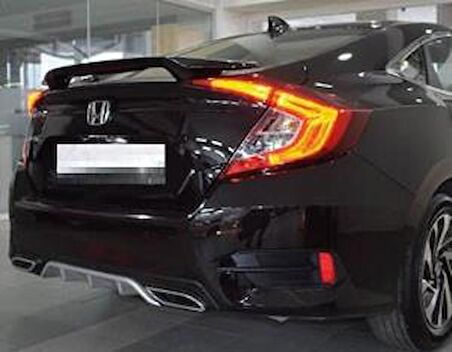 Oled Garaj Honda Civic FC5 İçin Uyumlu Difüzör Gri Klasik Silver 2016-2021