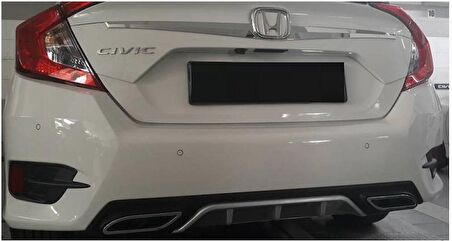 Oled Garaj Honda Civic FC5 İçin Uyumlu Difüzör Gri Klasik Silver 2016-2021