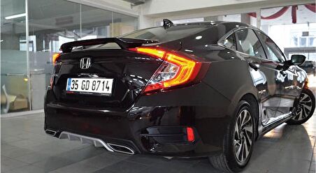 Oled Garaj Honda Civic FC5 İçin Uyumlu Difüzör Gri Klasik Silver 2016-2021