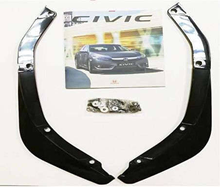 Oled Garaj Honda Civic Fc5 İçin Uyumlu Arka Tampon Flap Takımı İnce Model Fc5