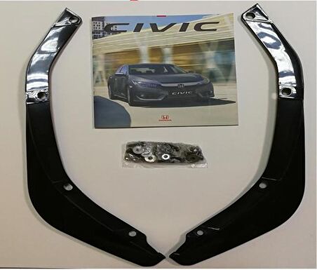 Oled Garaj Honda Civic Fc5 İçin Uyumlu Arka Tampon Flap Takımı İnce Model Fc5