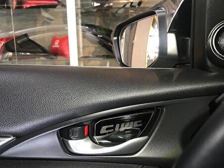 Oled Garaj Honda Civic FC5 İçin Uyumlu Kapı Açma Kolu Kaplama Füme