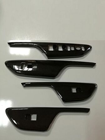 Oled Garaj Honda Civic FC5 İçin Uyumlu  Piano Black Kapı Kolçak Kontrol Kaplama