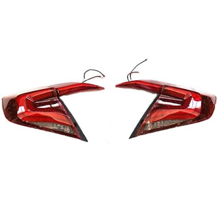 Oled Garaj Honda Civic FC5 İçin Uyumlu Yeni Model Animasyonlu Led Stop - Dark Smoke