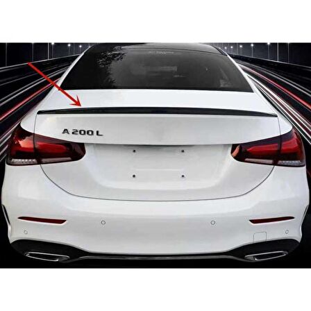 Oled Garaj Mercedes W177 İçin Uyumlu A Serisi Sedan Spoiler Piano Black 2019+