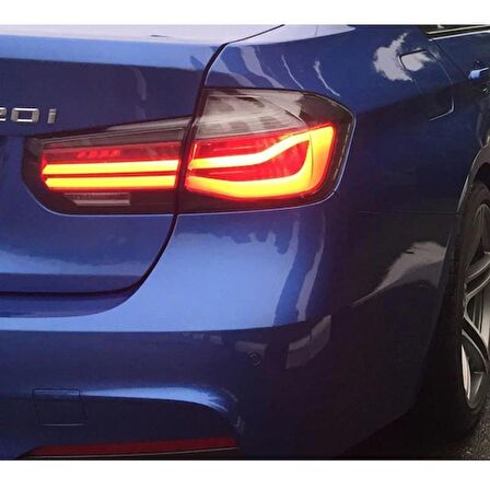 Oled Garaj BMW 3 Serisi İçin Uyumlu F30 LCI Led Stop Takımı Smoke 2012-2015