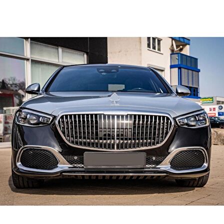 W213 Yeni E Serisi İçin Uyumlu 2020+ Maybach Görünüm Body Kit(Siyah Sis Kapak)