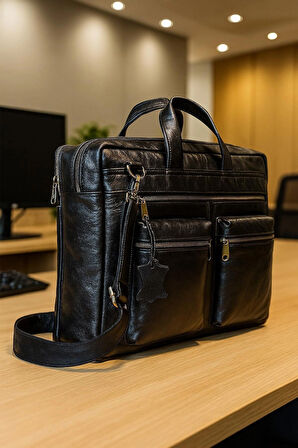NEWİSH POLO HAKİKİ DERİ EVRAK NOTEBOOK (LAPTOP) ÇANTASI