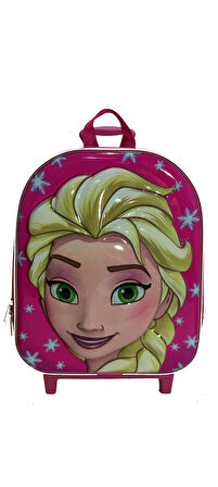 NEWFULL ÇEKÇEKLİ KIZ ANAOKUL SIRT ÇANTASI-PEMBE