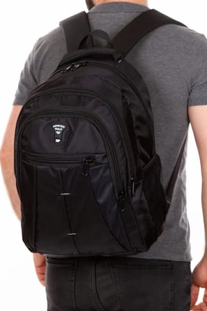 Newish Polo Erkek Okul Sırt Çantası Lost - Siyah Gri