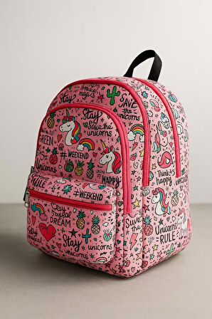 NewBag UNİCORN KIZ SIRT OKUL ÇANTASI-3'LÜ SET  (YENİ SEZON)