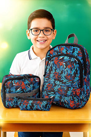 NewBag ÖRÜMCEK ERKEK SIRT OKUL ÇANTASI-3'LÜ SET  (YENİ SEZON)