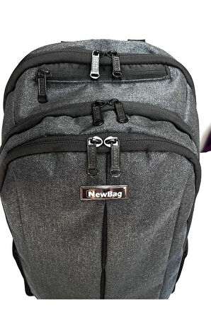 NEWBAG 15,6 İnç Laptop Sırt Çantası-Okul Çantası-Gri