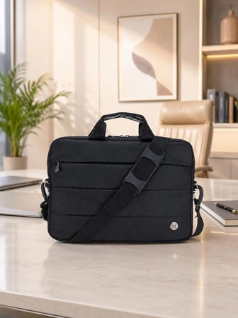 PLM CANYONCASE 15,6 İNÇ LAPTOP NOTEBOOK DİZÜSTÜ BİLGİSAYAR EVRAK ÇANTASI-SİYAH