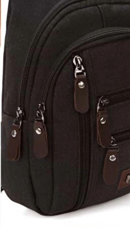 NEWİSH POLO BODY BAG USB ÇIKIŞLI ÇAPRAZ GÖĞÜS VE SIRT ÇANTASI-MİNİ KANVAS 2335