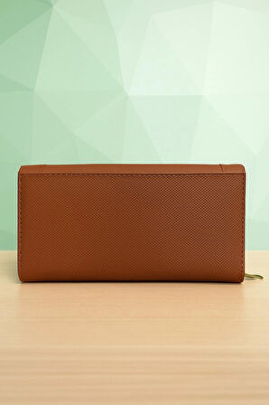 NEWİSH POLO ZARF MODEL KAPAKLI FERMUARLI KADIN PORTFÖY CÜZDAN-BÜYÜK BOY-TABA