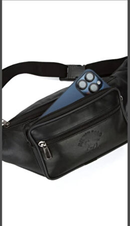 Newish Polo Hakiki Deri Bel Çantası Free Bag