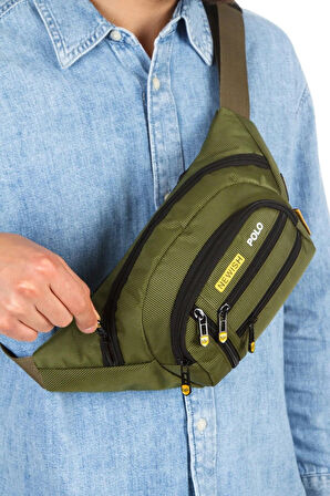 NEWİSH POLO ÇAPRAZ BEL VE OMUZ ÇANTASI-FREE BAG HAKİ