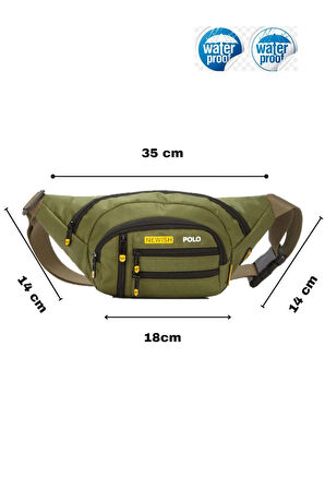 NEWİSH POLO ÇAPRAZ BEL VE OMUZ ÇANTASI-FREE BAG HAKİ