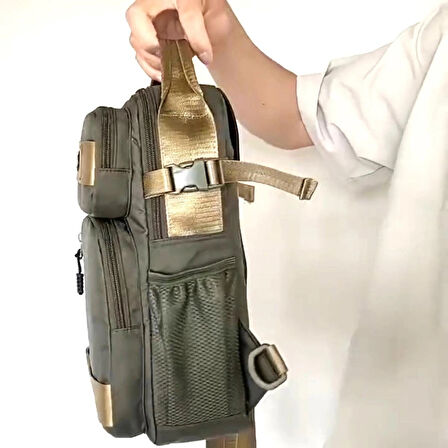 NEWİSH POLO ÇAPRAZ TEK KOL GÖĞÜS VE OMUZ SIRT ÇANTASI-CROSSBODY BAG HAKİ