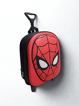 NEWFULL ÇEKÇEKLİ Erkek Çocuk  ANAOKUL SIRT ÇANTASI-KIRMIZI