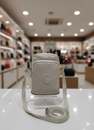 NEWİSH POLO KADIN KRİNKIL AYARLANABİLİR ASKILI POSTACI OMUZ ÇANTASI-KREM