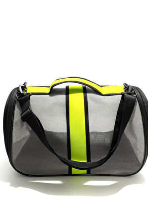 NEWFULL KEDİ TAŞIMA ÇANTASI SEYAHAT EVCİL HAYVAN ÇANTASI FİLELİ BÜYÜK BOY YEŞİL