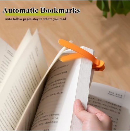 3 Adet Otomatik Kitap Ayracı Silikon, Okumak Için Kitap Işaretleri Akıllı Ayraç