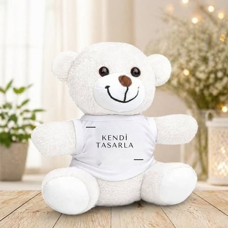 Kendin Tasarla Kişiye Özel Baskılı Peluş Ayıcık