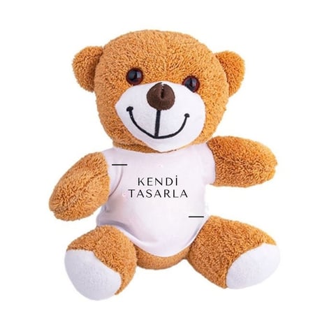 Kendin Tasarla Kişiye Özel Baskılı Peluş Ayıcık
