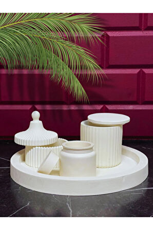 Modern ve Minimalist 6 Parçalı Dekoratif Set – El Yapımı & Şık Tasarım
