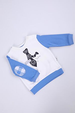 Babyhola %100 Pamuk Erkek Çocuk Alt Üst 2'li Takım Baharlık Mevsimlik 2264 