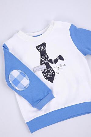 Babyhola %100 Pamuk Erkek Çocuk Alt Üst 2'li Takım Baharlık Mevsimlik 2264 