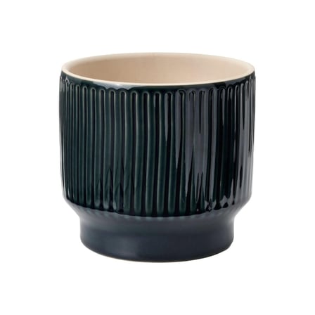 Seramik Saksı, Mavi, 12 cm