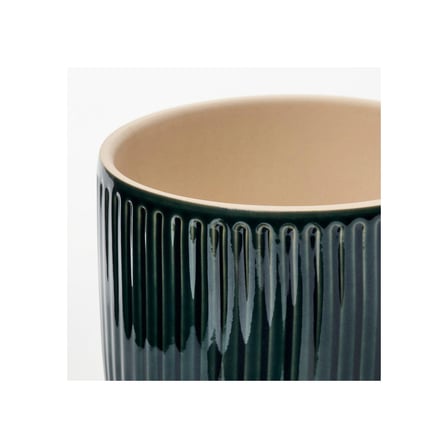 Seramik Saksı, Mavi, 12 cm