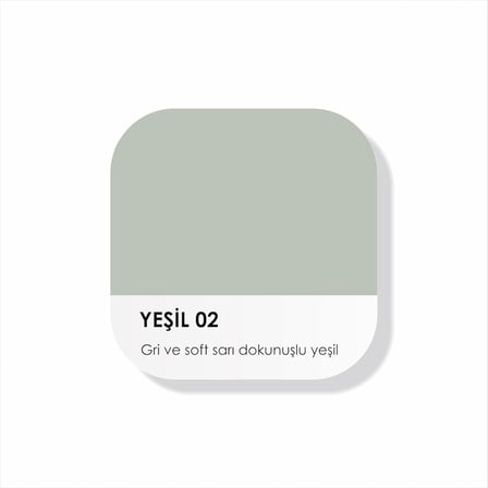 Akrilik Su Bazlı Silinebilir İç Cephe Duvar Boyası, 200ml, Özel Mat, Silikon Katkılı - 2023 Summer Palette - (Gri 03)