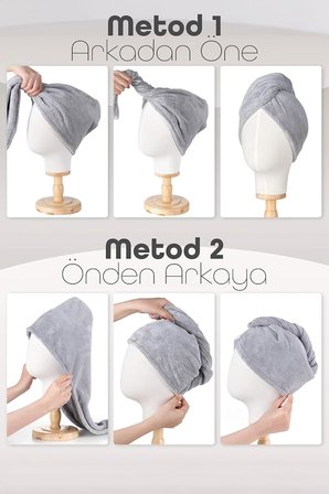 Mikrofiber Saç Havlusu Süper Emici Hızlı Kuruyan Türban Saç Havlusu Şapkası – Uzun Kıvırcık Kalın Saçlar İçin Duş Saç Kurutma Havlusu, Plaj Havuz Banyo Kullanım (2li Pembe)