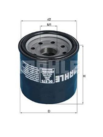 MAHLE YAĞ FİLTRESİ KALIN DİŞ OC-575