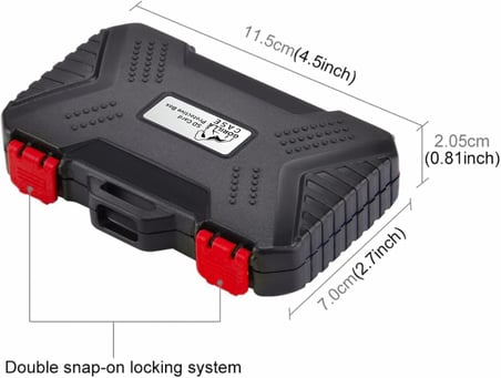 24 Slot Çoklu Hafıza Kartı ve Micro Sd Kart Taşıma Çantası Micro SD Kart Kutusu (Kırmızı)