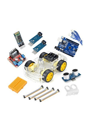 Bluetooth Robot Araba Kiti - 4wd