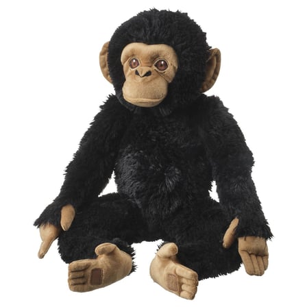 Yumuşak Oyuncak, Siyah, 32 cm, Şempanze