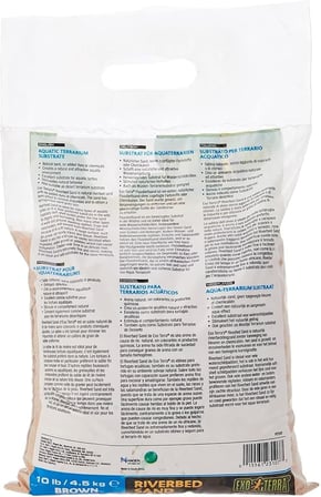 Riverbed kumu, akvaryum substratı, doğal kum, su kaplumbağaları için mükemmel substrat, çöl kumu olarak da kullanılabilir, kahverengi, 4,5 kg