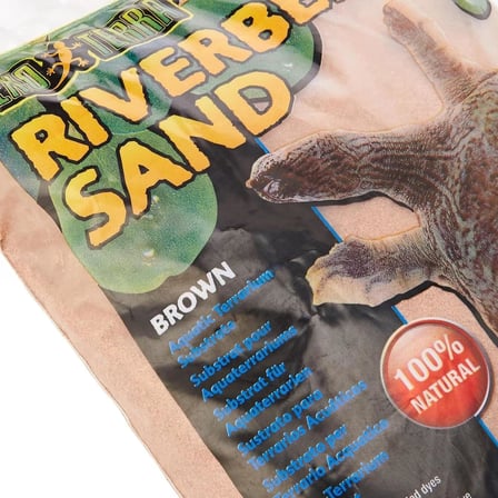 Riverbed kumu, akvaryum substratı, doğal kum, su kaplumbağaları için mükemmel substrat, çöl kumu olarak da kullanılabilir, kahverengi, 4,5 kg
