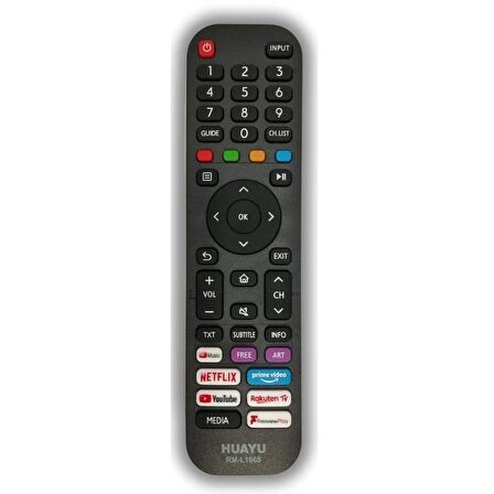 Netflıx-prıme Vıdeo- Youtube Tuşlu Hisense Uyumlu Lcd-led Tv Kumanda