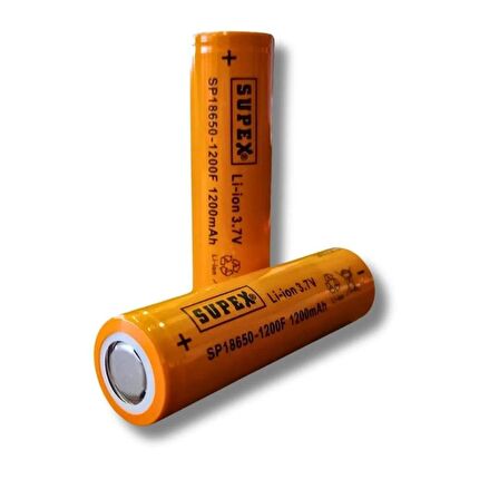 Sp-18650-1200F 3.7v 1200mah Li-ion Pil Başlıksız 2'li