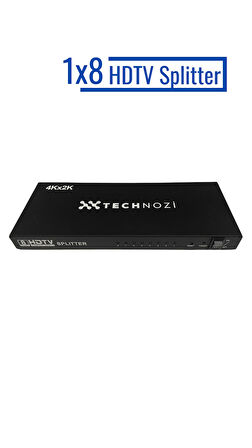 Technozi  8 Port Hdmi Çoklayıcı Splitter Switch Çoğaltıcı Çoklu Ekran