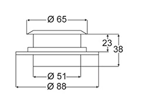 Hella Marine halojen spot, gömme montaj. Tip 8510 Sarı